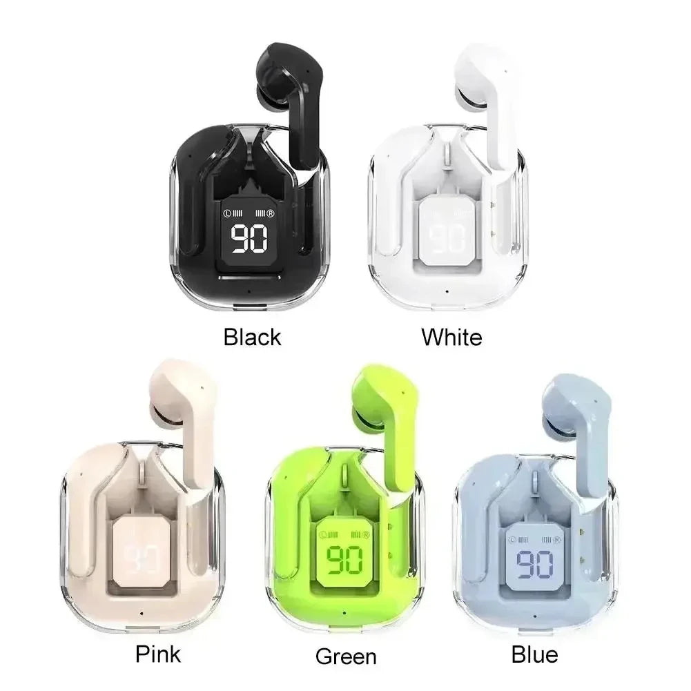 Best-Selling Transparent Wireless Headphones Ari31 with Digital Display Hk3 Gaming Bluetooth Headphones Tws Headphones
